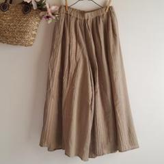 新品 SM2☆ベージュ/ピンタックレースギャザーパンツ