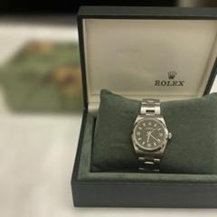 ROLEX オイスターパーペチュアル　文字盤ブラック　77080のサムネイル