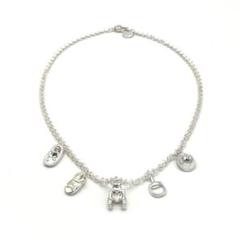 新入荷 GUCCI グッチ テディベア マルチチャーム ネックレス SV925 アクセサリー
