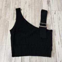 OneWay ノースリーブ トップス Mサイズ　ブラック　ニット
