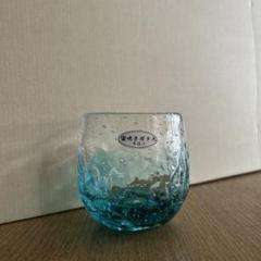 宙吹ガラス銀彩皿 (未使用 新品同様) 昭和レトロ KAMEI GALAS カメイガラス 金彩いちごプレート3客