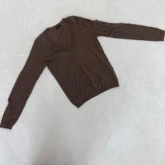 ⭐️セオリー⭐️Vネック長袖ニット ブラウン サイズ２ 首元すっきり見え 茶