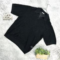 良品❗️【GU】ジーユー メッシュ素材ポロシャツ(S)黒