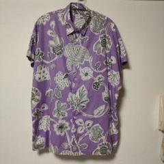 E. TAUTZ 花柄 半袖シャツ パープルのサムネイル