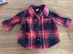 GAP レッド・ブラックチェック 長袖シャツ