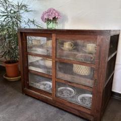 和家具 茶箪笥 幅84cm 茶棚 和風 昭和 レトロ 食器棚 和室
