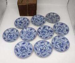 ※南京古染付　芙蓉手小皿10点　共箱　送料込み250708 南京古染付 芙蓉手小皿10点 共箱 送料込み250708 - メルカリ