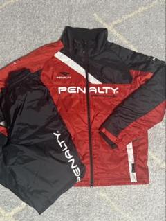 PENALTY ピステ・ウィンドブレーカー 上下セット 赤黒 150