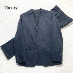 【極美品】Theory セットアップ スーツ ブラック ストライプ XS