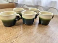 出西窯コーヒー茶碗５客 出西焼 コーヒーカップ・ソーサー 呉須（Syussai-yaki