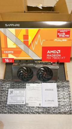 Sapphire 7800 XT 保証残あり　保証書納品書あり Sapphire 7800 XT 保証残あり 保証書納品書あり - メルカリ