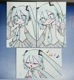 初音ミク ファンアート 手描きイラスト