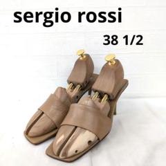 関税・送料込み【Sergio Rossi】オープントゥ シルバーサンダル セルジオロッシ☆シルバーレザー厚底サンダル/srAliciaPlatform