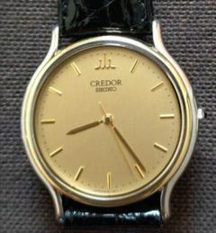 SEIKO CREDOR 18K＋ST STEEL BEZELクォーツメンズ