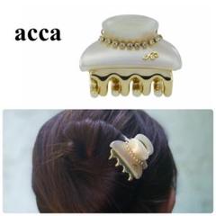 ACCA 未使用品★ ヘアクリップ 現行品 ニューコラーナ パールホワイト ACCA 未使用品☆ ヘアクリップ 現行品 ニューコラーナ パール