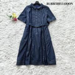 美品BURBERRY LONDONワンピース 美品 BURBERRY バーバリーロンドン シルク100 花柄 ワンピース