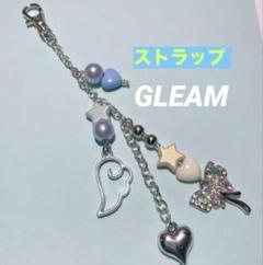 ハンドメイド スマホストラップ ストライプ キーホルダー