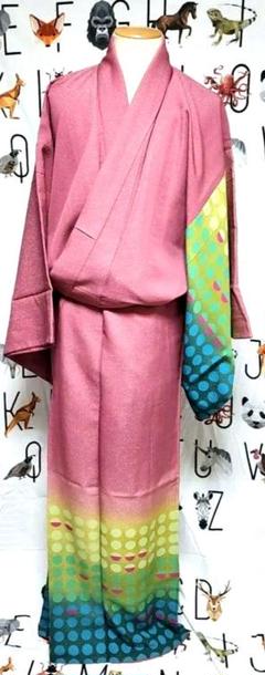 大衆演劇 正絹 立役 日本舞踊 着物 漕が