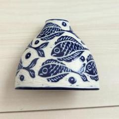 バッチャン焼　フラワーベース　魚