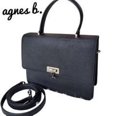 希少♪【国内発送★agnes b.】HS31M-02 2way ハンドバッグ 黒 希少♪【国内発送☆agnes b.】HS31M-02 2way ハンドバッグ 黒