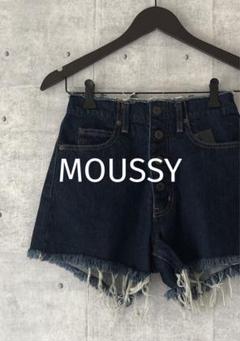 MOUSSY マウジー ショートパンツ デニム レディース ブルー 綿100%