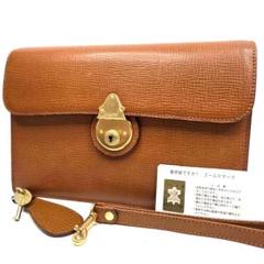 未使用 BURBERRY クラッチバッグ シボレザー 鍵完備