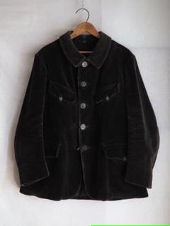 10s20s ビンテージ フランス リネン ハンティングジャケット コート 10s20s ビンテージ フランス リネン ハンティングジャケット コート