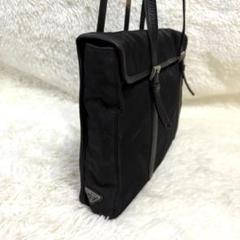 【希少】PRADA プラダ トートバッグ 三角ロゴ トライアングルロゴ 白タグ