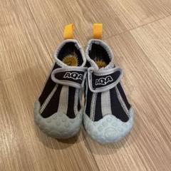 AQA キッズシューズ ブラック/グレー　15cm