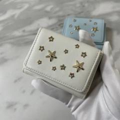 ジミーチュウ　ネモ クリスタル　スタッズ　ミニ財布　nemo ラテ　バッグ