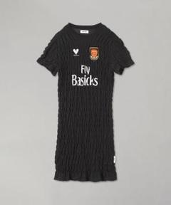 basicks ベイシックス SHIMING FOOTBALL DRESSES ベイシックス - BASICKS | Shirring Football Dress-White-Sの