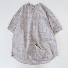 マニュアルアルファベット BANDANA JQ ルーズフィットバンドカラーシャツ