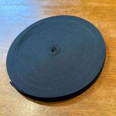 ⭐️ ゴム ブラック 平ゴム 縫製アクセサリー 衣類 弾力紐 15mm