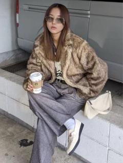 ACLENT ベージュファーコート 2025年最新】aclent ファーコートの人気アイテム - メルカリ