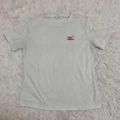 訳あり★MIZUNOミズノ★スポーツウェアTシャツXL白　ロゴ刺繍　シンプル