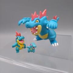 立体ポケモン図鑑 ワニノコ アリゲイツ オーダイル フィギュア Pokemon