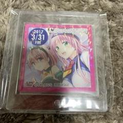 シール・ステッカー　モモ＆ララ(2017/03/31) 365日ステッカー(ノーマル) 「To LOVEる-とらぶる-ダークネス」 ジャンプショップ限定 配布品 To LOVEる -とらぶる- ダークネス モモ＆ララ 365日ステッカー