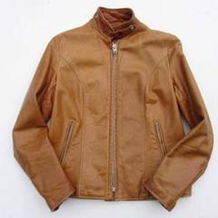70s ヴィンテージ　ショット 158　シングルレザー革ライダース キャメル12 70s ヴィンテージ ショット 158 シングルレザー革ライダース