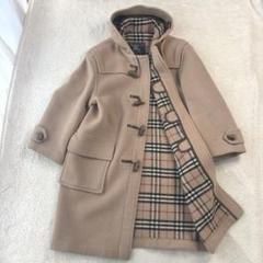 美品♡ バーバリー メガチェック ベージュ ダッフルコート ウール　S相当 大きいサイズ バーバリー トレンチコート メガチェック ハニー