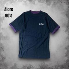 90s USA製 alore ヴィンテージ リンガーTシャツ ダブルフェイス
