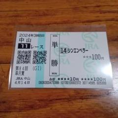 【希少】シンエンペラー ☆メイクデビュー東京 ☆ホープフルＳ 現地単勝馬券 2025年最新】シンエンペラーの人気アイテム - メルカリ