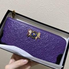 新品未使用【ANNA SUI】鬼滅の刃 胡蝶しのぶ 二つ折り財布 希少