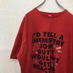 ギルダン　tシャツ レッド　プリント　アメリカ古着　 XL 915