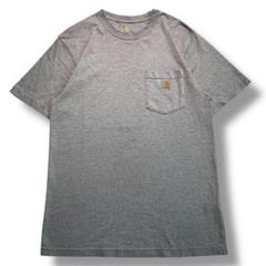 F346　【即購入OK】　carhartt　ポケットTシャツ　サイズ S　グレー