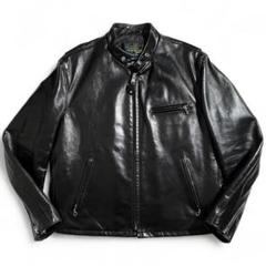 ゆ*き様 美品　レア馬革　Schott ブラックシングルレザージャケット 34 美品 レア馬革 Schott ブラックシングルレザージャケット 34