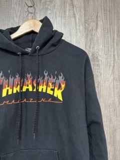 Thrasher スラッシャー US パーカー プルオーバー ブラック M
