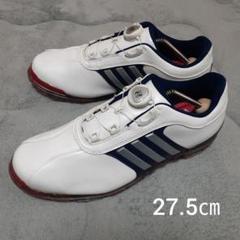 ADIDAS GOLF アディダスゴルフ Q44895 ピュアメタル ボア プラス ゴルフシューズ  ホワイト系 27.0 [240101418735] ゴルフウェア メンズ ストスト ADIDAS GOLF アディダスゴルフ Q44895 ピュアメタル ボア プラス