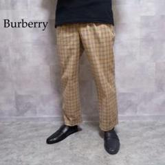 美品 Burberry GOLF ノバチェック スラックスワイドパンツ