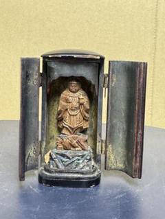 メープル　(・_・仏像厨子アンティーク彫り物明治 楽天市場】仏像 不動明王 厨子 9.7cm : がらんどう