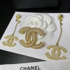 【即日発送】シャネル ピアス ブローチ2点セット シャネル ブローチ ピアス ビンテージ 3点セット - メルカリ